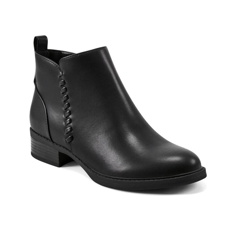 Easy Spirit Lorand Ankle Booties Black Casual Block Heel - Size 5